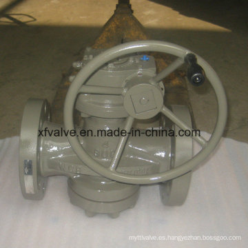 Válvula de enchufe de extremo de brida de uso industrial de alta presión